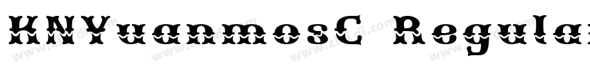 KNYuanmosC Regular字体转换